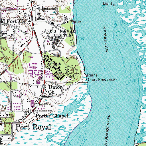 Topographic Map of Reconstruction Era National Monument, SC