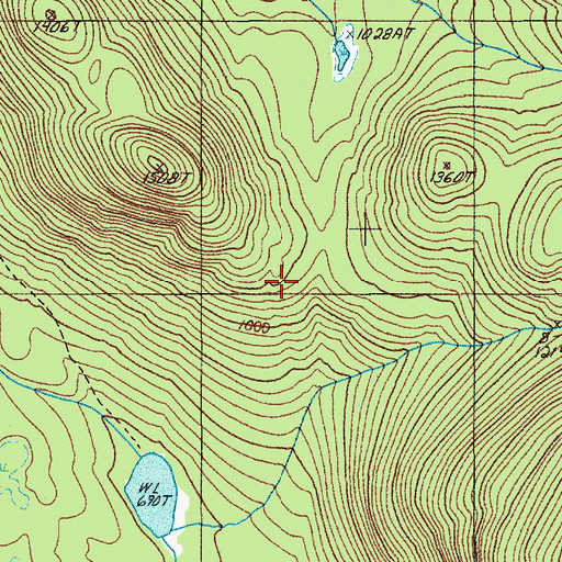 Topographic Map of Katahdin Woods And Waters National Monument, ME
