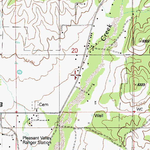 Topographic Map of Young Post Office, AZ