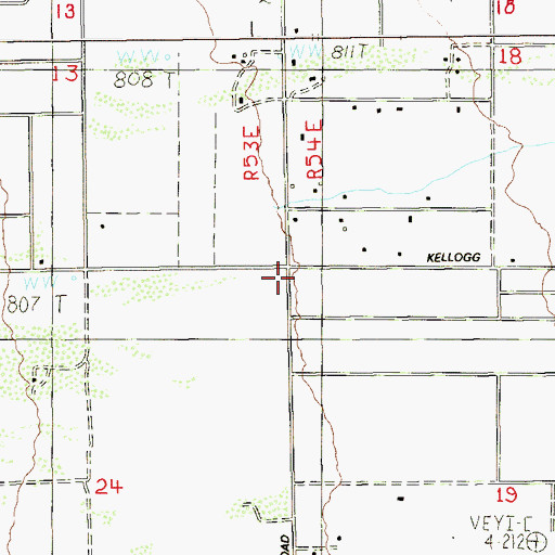 Topographic Map of Homestead Post Office, NV