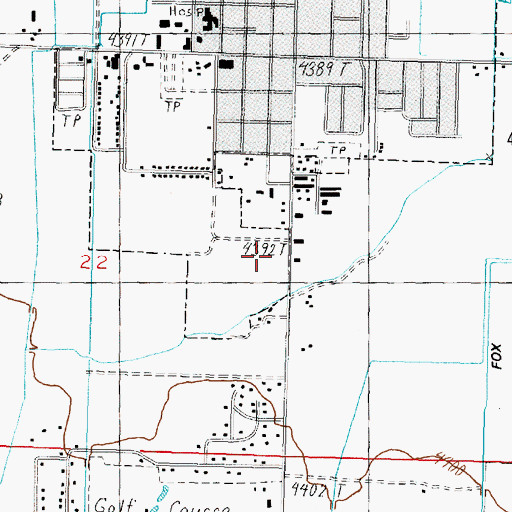 Topographic Map of South Valley Post Office, NV