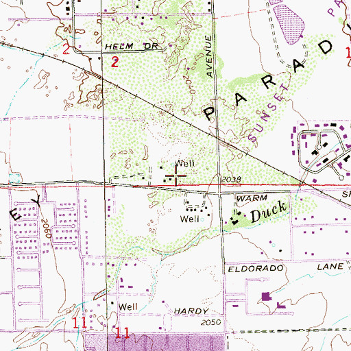 Topographic Map of POE 683 Post Office, NV