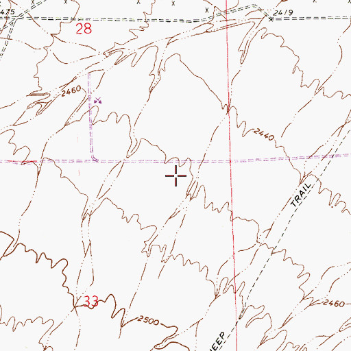 Topographic Map of Westridge Post Office, NV