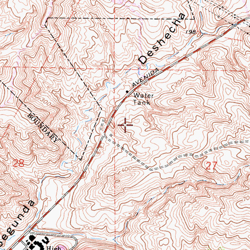 Topographic Map of Rancho San Clemente Post Office, CA