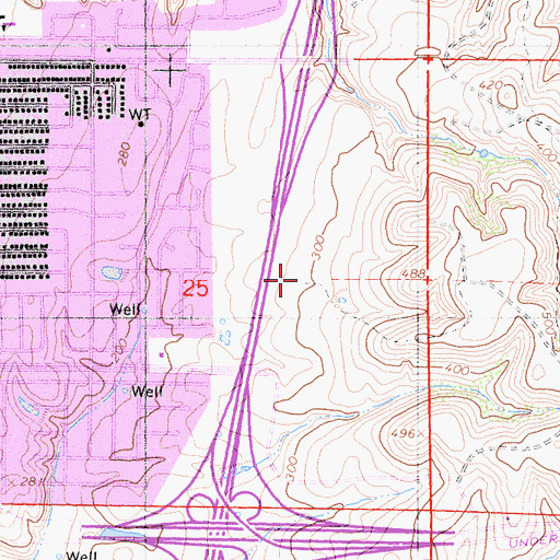 Topographic Map of Otay Mesa Post Office, CA