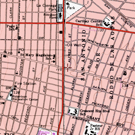 Topographic Map of Preuss Post Office, CA