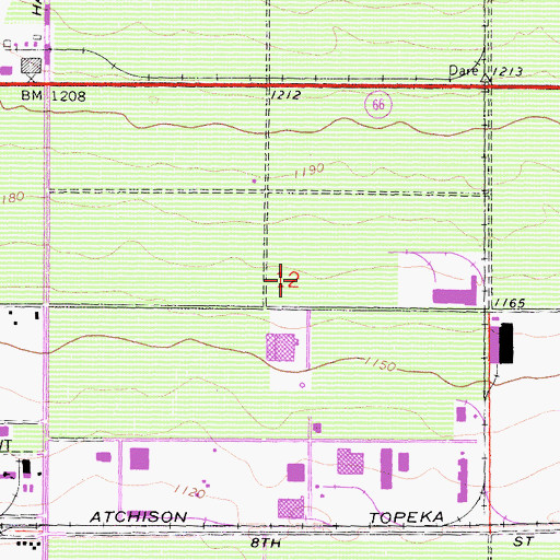 Topographic Map of Rancho Cucamonga Post Office, CA