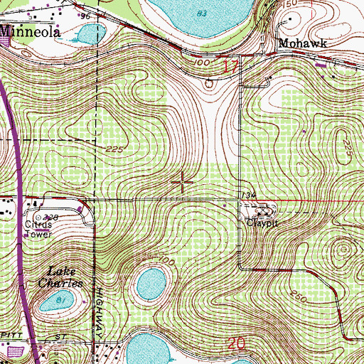 Topographic Map of Clermont Carrier Annex, FL
