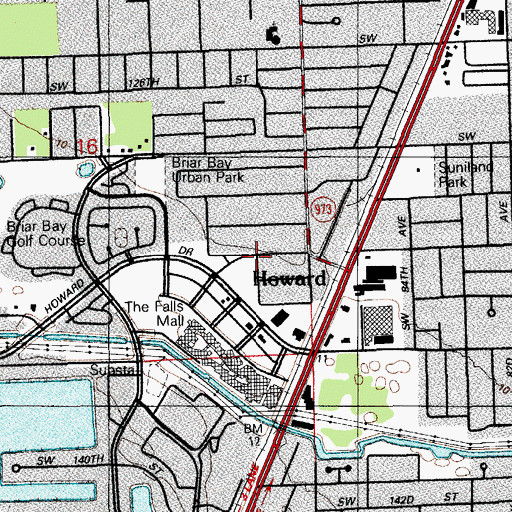 Topographic Map of Kendall New Post Office, FL