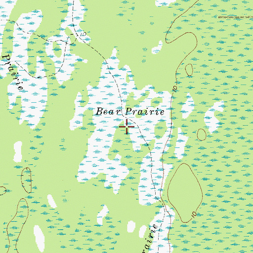 Topographic Map of Bear Prairie, FL