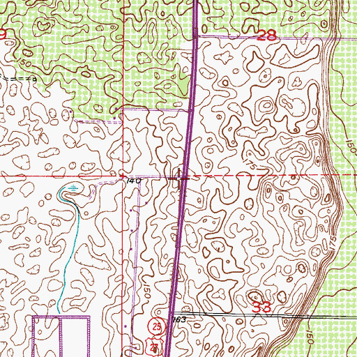 Topographic Map of Venus Post Office, FL