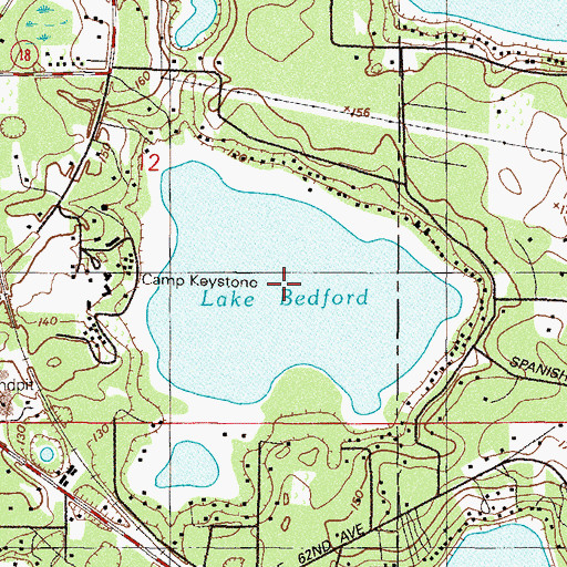 Topographic Map of Lake Bedford, FL