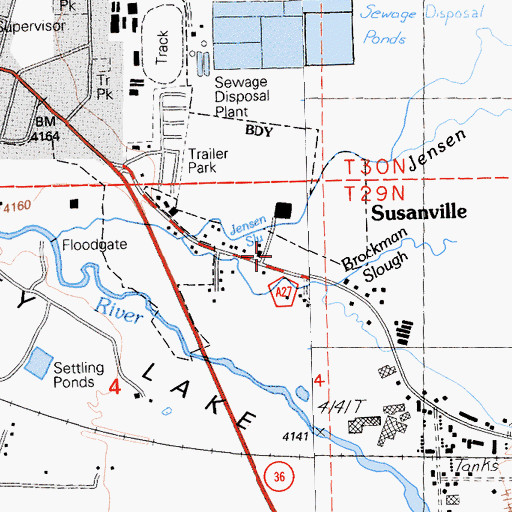 Topographic Map of Eagle Post Office, CA