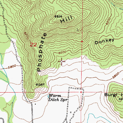 Topographic Map of Town of Interlaken, UT