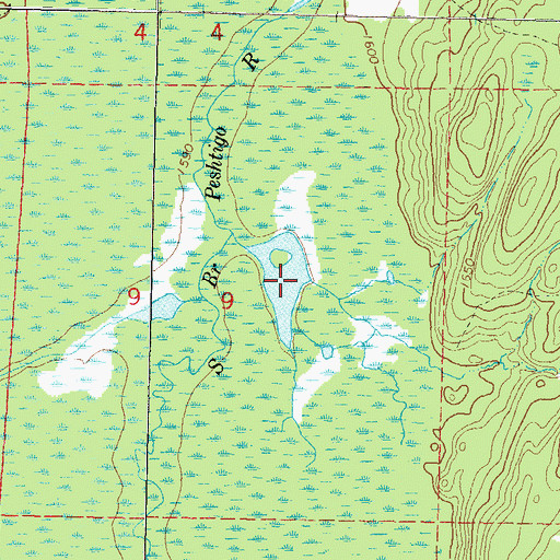 Topographic Map of Lily Pad Lake, WI