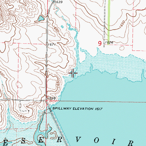 Topographic Map of Searl Creek, SD