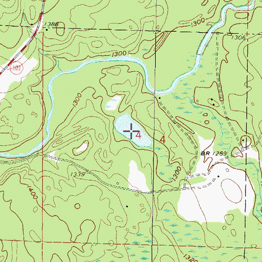 Topographic Map of Hegstrom Lake, WI