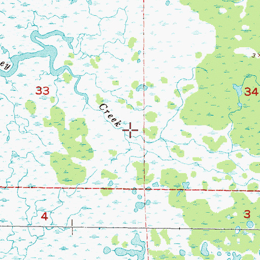 Topographic Map of Beetree Slough, FL