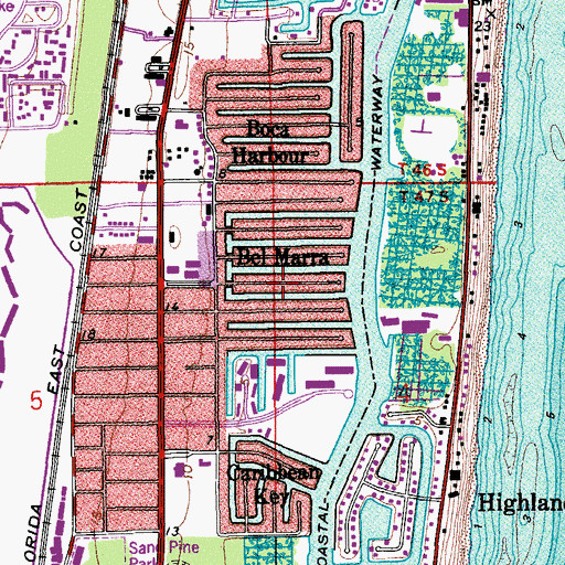 Topographic Map of Bel Marra, FL