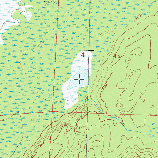 Topographic Map of Marigold Lake, WI