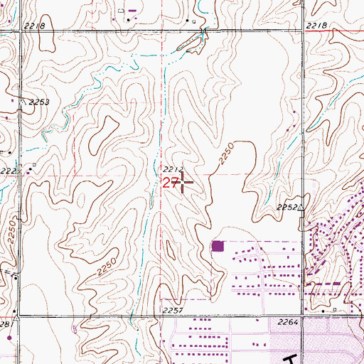 Topographic Map of Election Precinct 1, NE