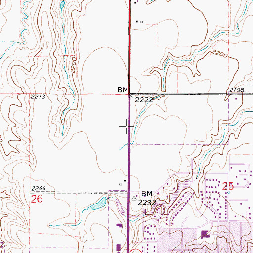 Topographic Map of Election Precinct 3, NE