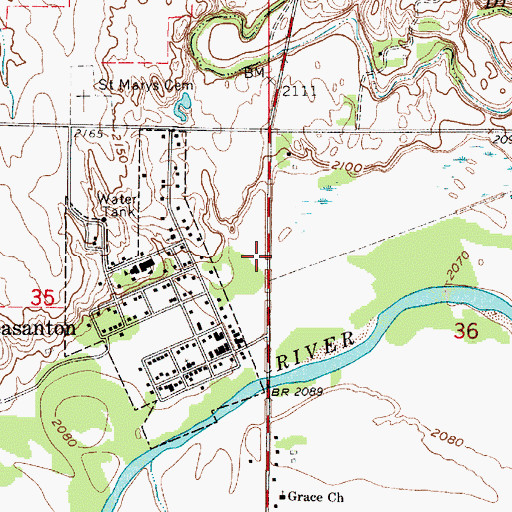 Topographic Map of Election Precinct 16, NE