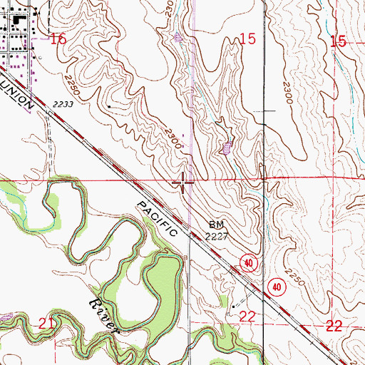 Topographic Map of Election Precinct 19, NE