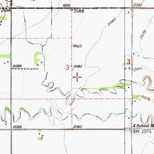 Topographic Map of Election Precinct 21, NE