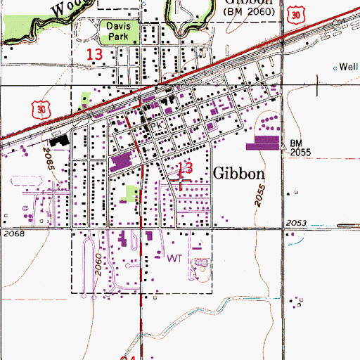 Topographic Map of Election Precinct 23, NE