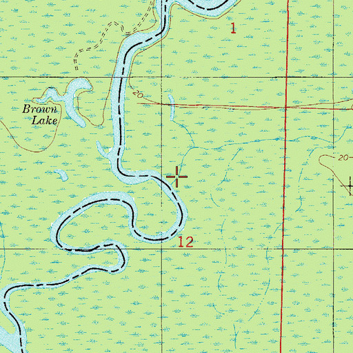 Topographic Map of Bell Creek, FL