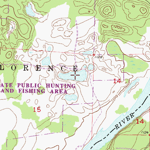 Topographic Map of Barrens Lake, WI