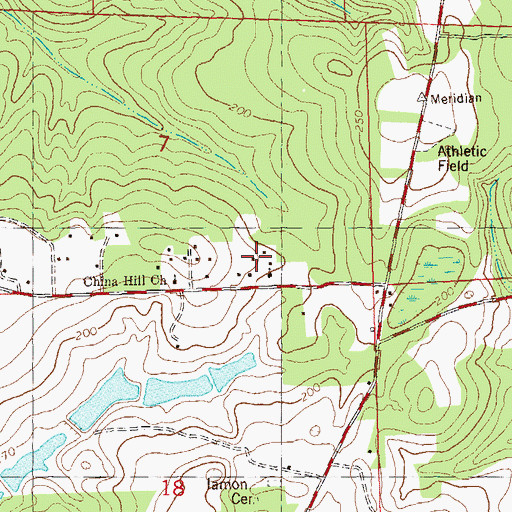 Topographic Map of Bell School, FL