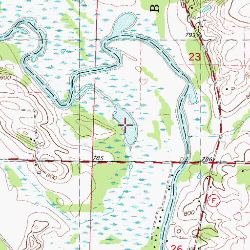 Topographic Map of Smith Lake, WI
