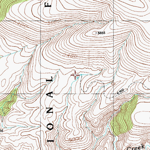 Topographic Map of McDonald Tanks Number One and Number Two, AZ