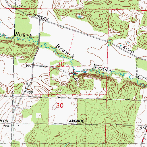 Topographic Map of Pochman Lake, WI