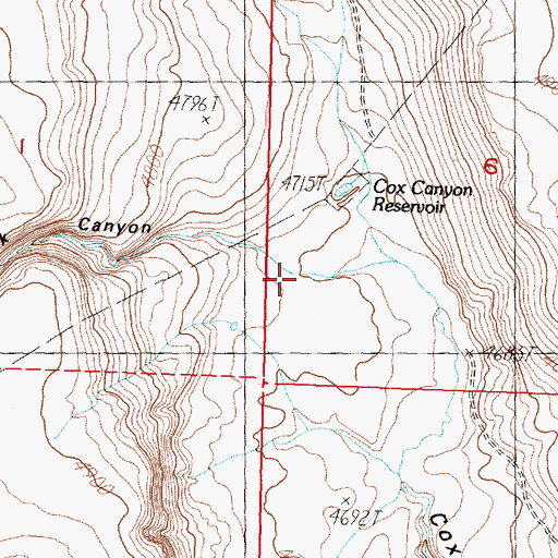 Topographic Map of Clark Canyon, OR