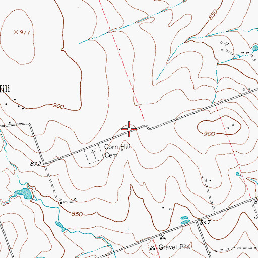 Topographic Map of Sonterra, TX