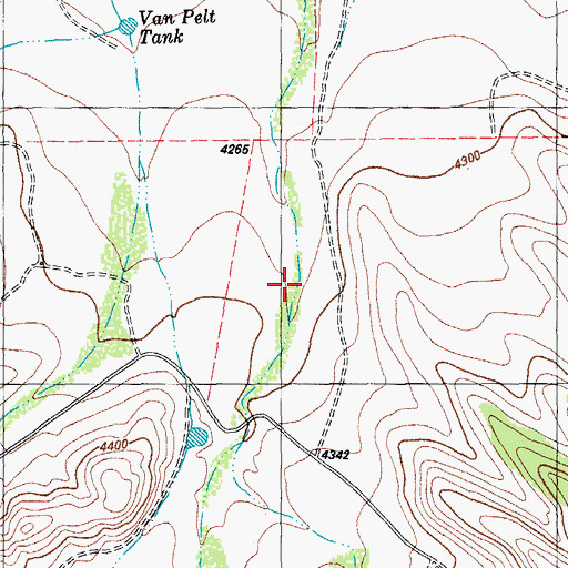 Topographic Map of Stroud Draw, TX