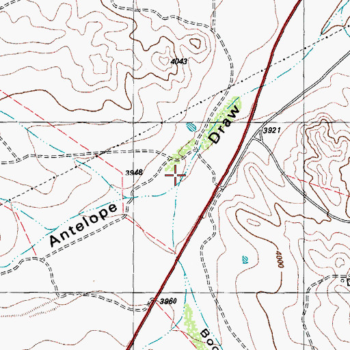 Topographic Map of Booster Mill Draw, TX