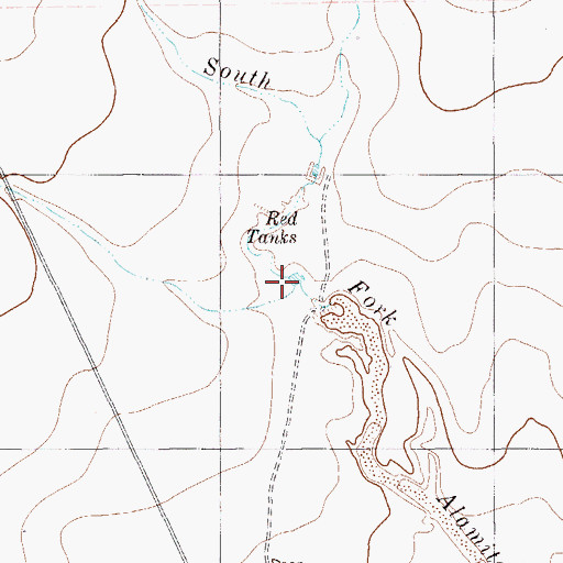 Topographic Map of Duncan Draw, TX