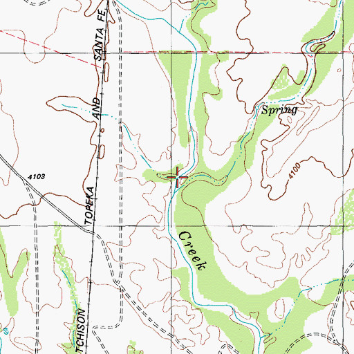 Topographic Map of Robbers Roost Canyon, TX