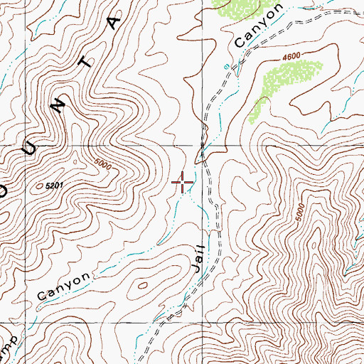 Topographic Map of Stump Canyon, TX