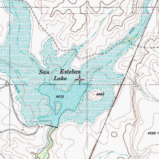 Topographic Map of Antelope Draw, TX