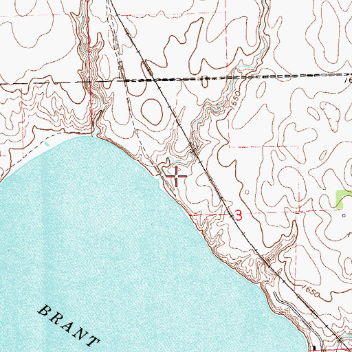 Topographic Map of City of Brant Lake, SD