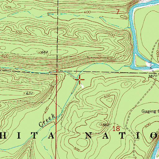 Topographic Map of Cove Creek Lake, AR