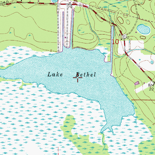 Topographic Map of Lake Bethel, FL