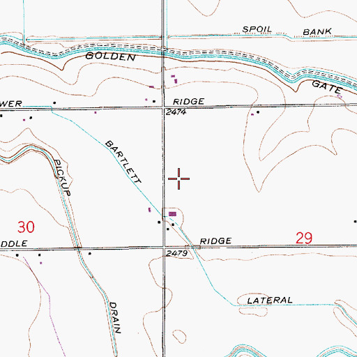 Topographic Map of Hibbs Sublateral, ID