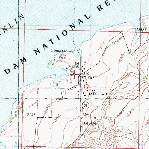 Topographic Map of Clark, WA