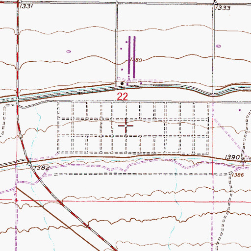 Topographic Map of Gila River Relocation Center (historical), AZ